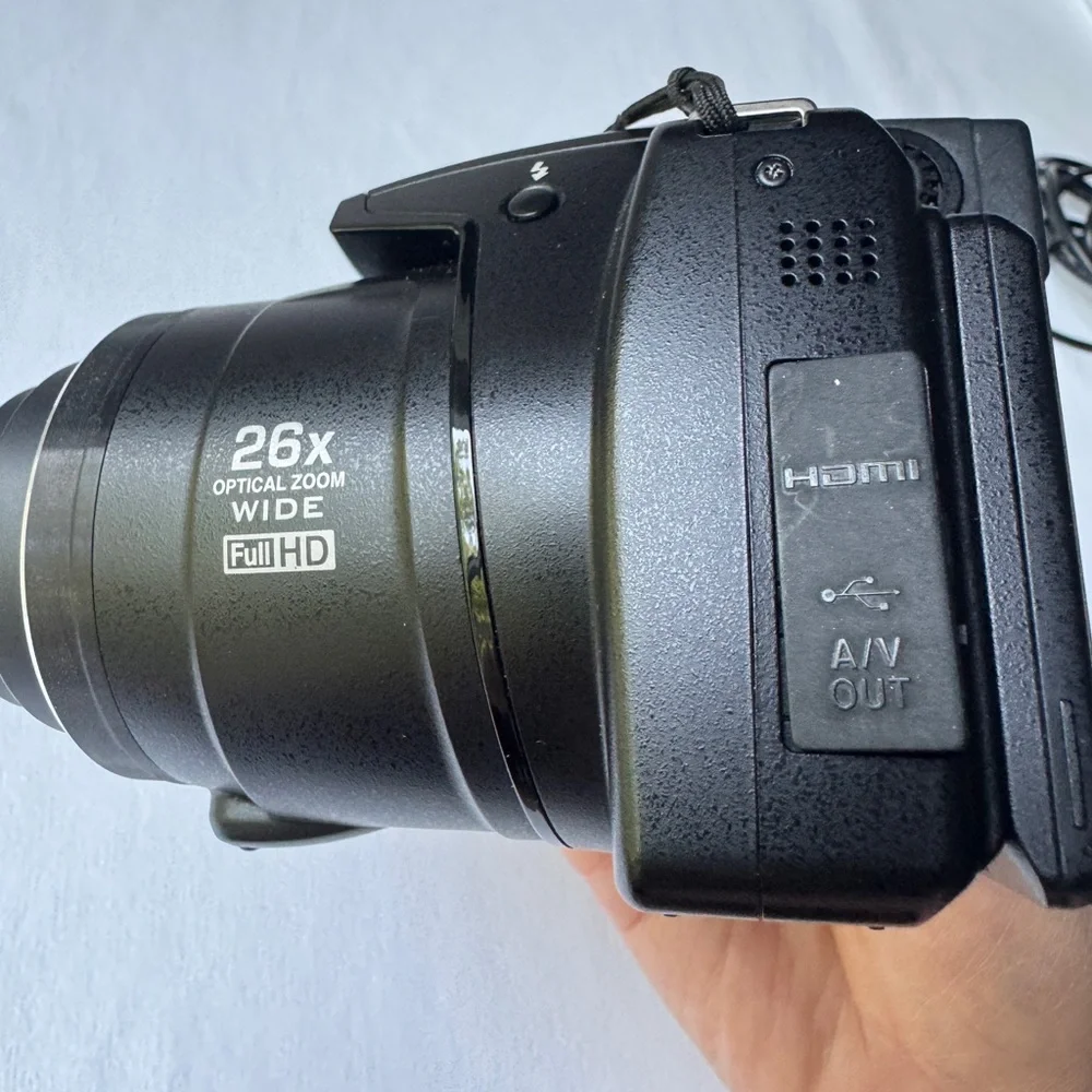Nikon Black Digital Camera with LCD Screen and EVF